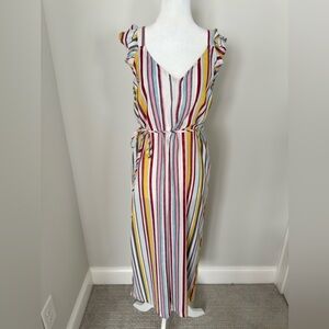 Striped Multicolor Maxi Dress